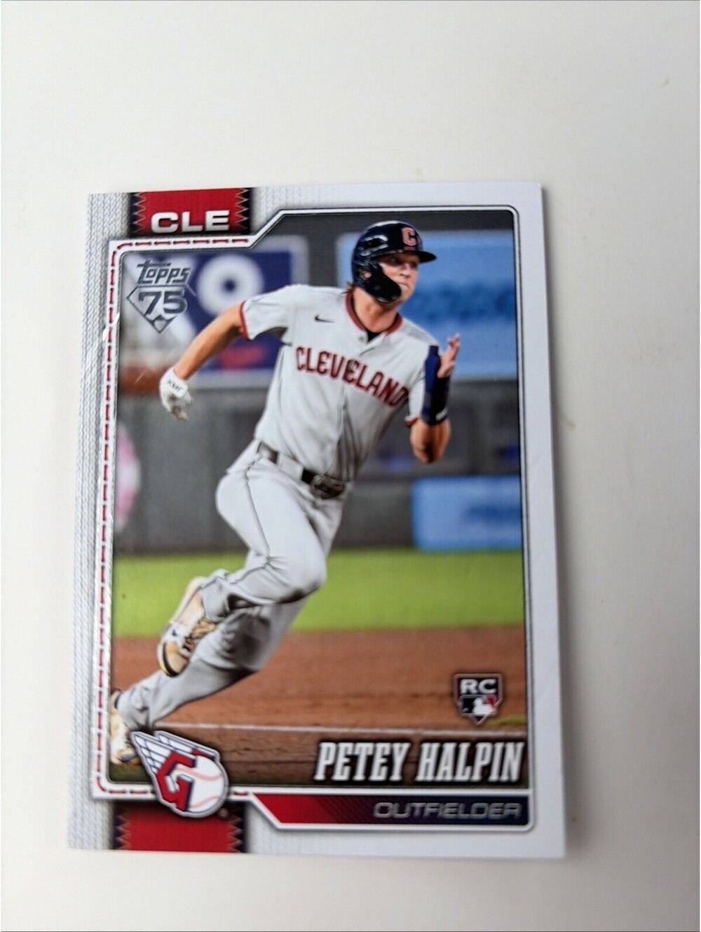2026 Topps Petey Halpin Cleveland Guardians Outfielder 668 Rookie Card